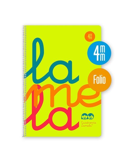 CUADERNO LAMELA Fº 4MM P.P 7FTP004 AMARILLO