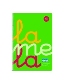 CUADERNO LAMELA Fº 4MM P.P 7FTP004 VERDE