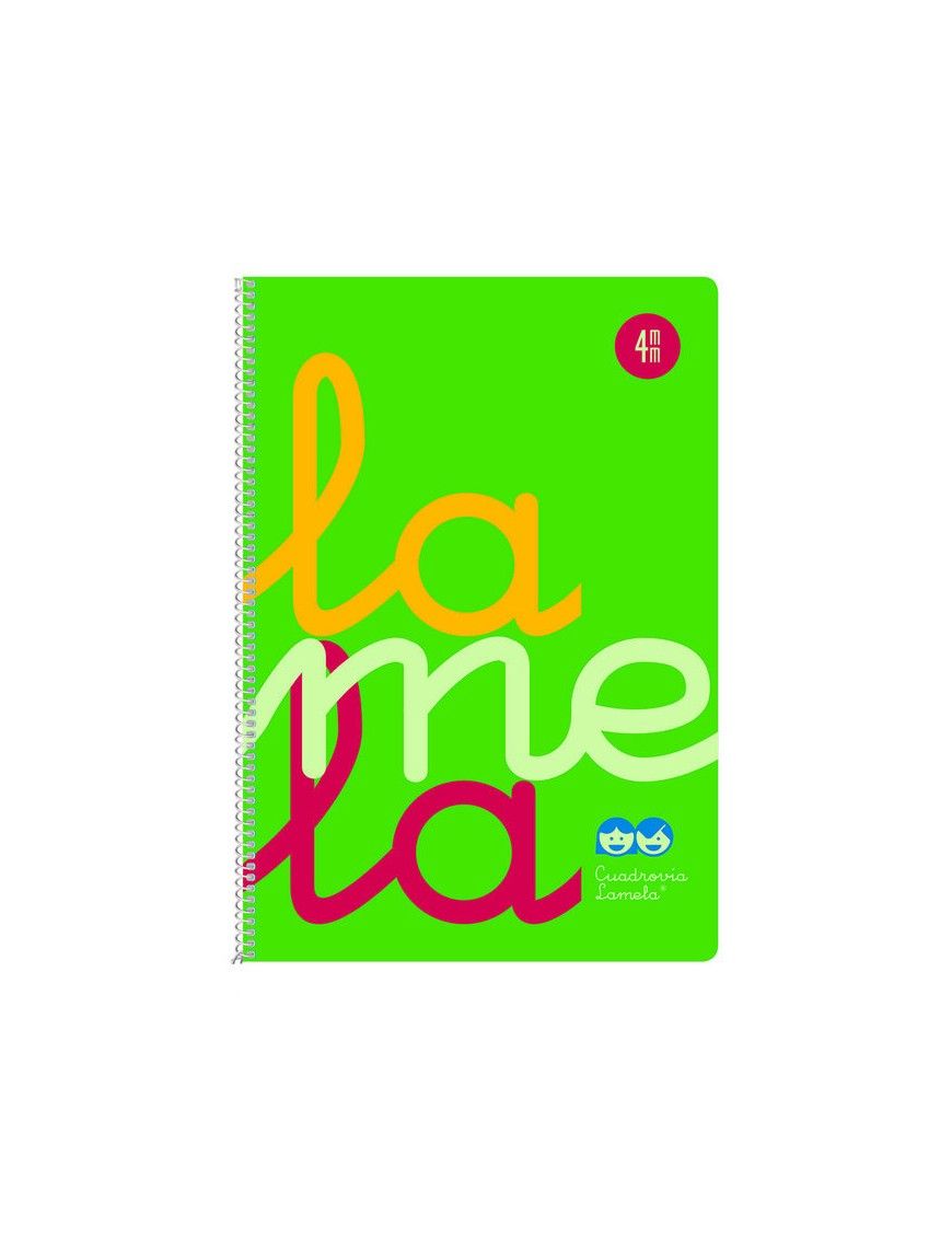 CUADERNO LAMELA Fº 4MM P.P 7FTP004 VERDE
