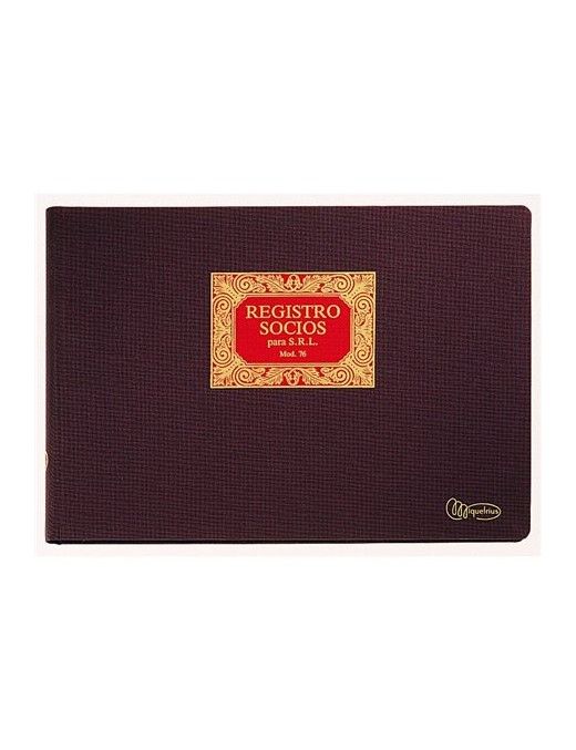 LIBRO REGISTRO SOCIOS PARA S.R.L.