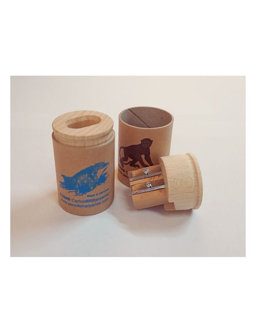 SACAPUNTAS MADERA ECO DEPOS 2 USO