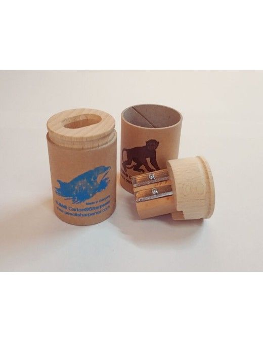 SACAPUNTAS MADERA ECO DEPOS 2 USO