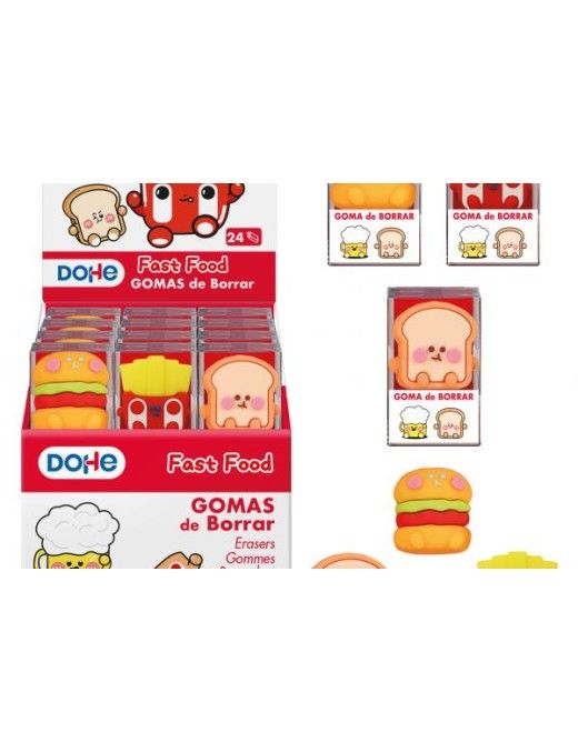 GOMAS DE BORRAR FAST FOOD