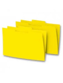 PAQUETE 50 SUBCARPETAS FOLIO PESTAÑA CENTRAL AMARI