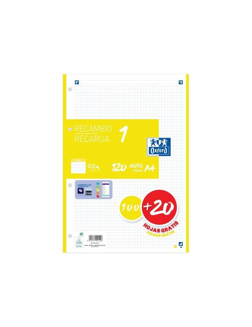 RECAMBIO COLOR 100+20 OXFORD AMARILLO