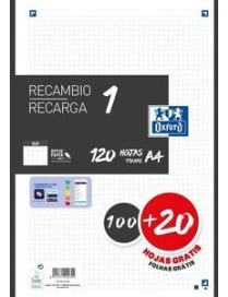 RECAMBIO COLOR 100+20 OXFORD NEGRO