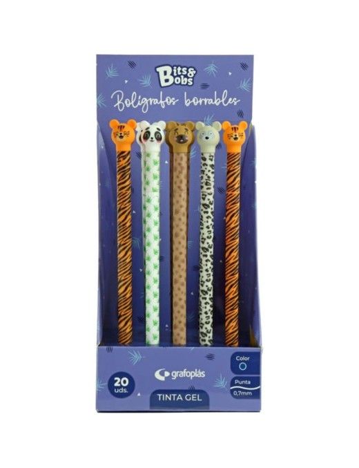 BOLIGRAFO GEL BORRABLE ANIMALES