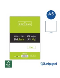 PAQUETE 100H A5 PAPYRUS LISO 90 GR