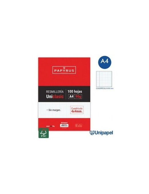 RECAMBIO CUADRICULA 100H 90GR SIN MARGEN SIN TALAD