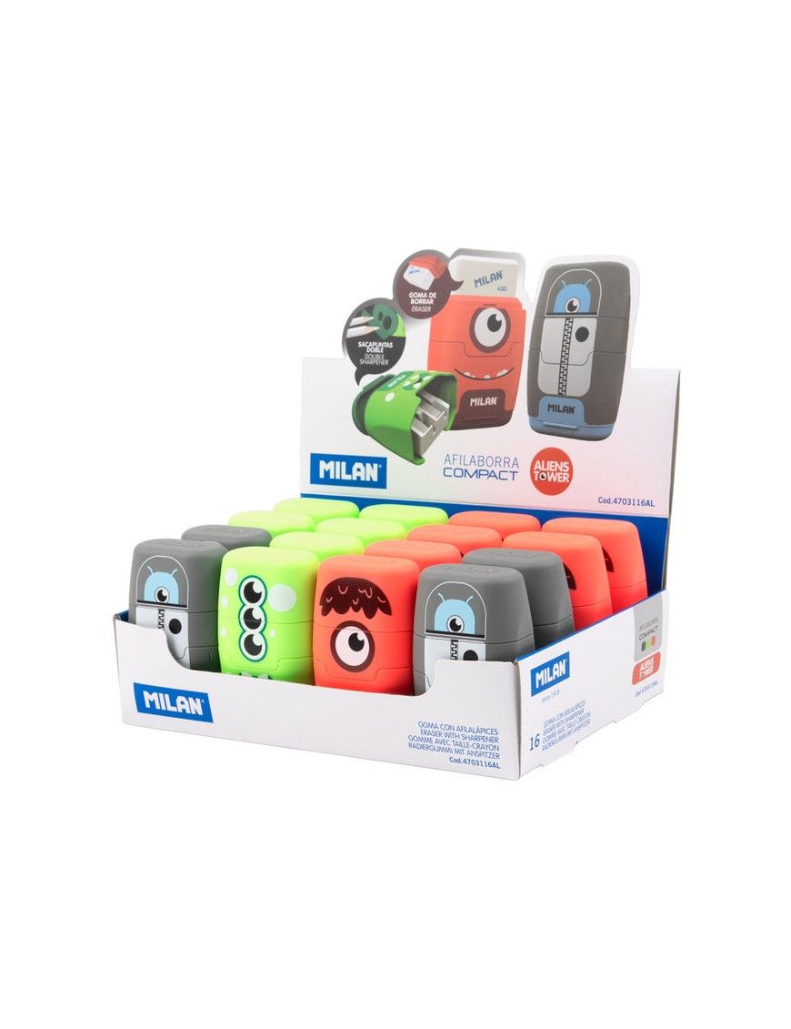 EXPOSITOR CON 16 AFILABORRAS ALIENS