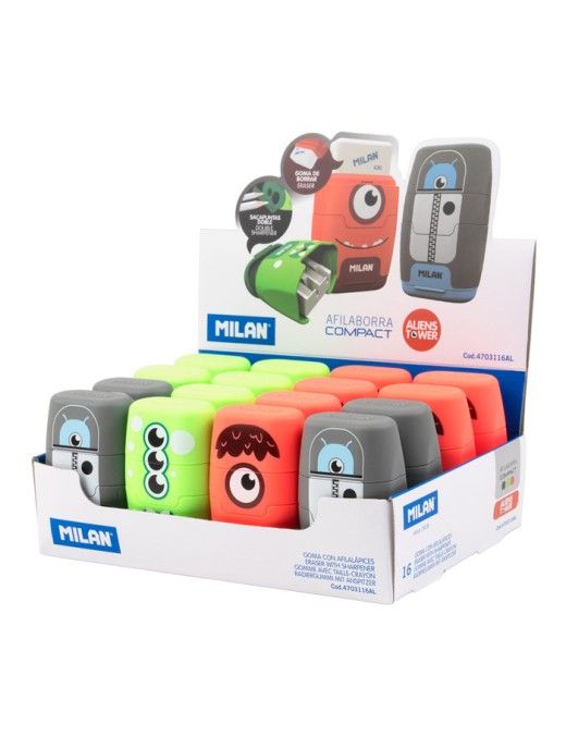 EXPOSITOR CON 16 AFILABORRAS ALIENS