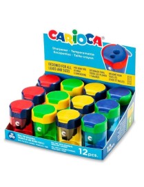 CARIOCA SACAPUNTAS 2 BOCAS DEPOSITO 12 PCS