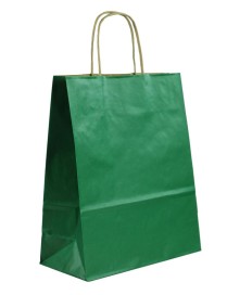 BOLSA KRAFT VERDE "L" 32+14x40