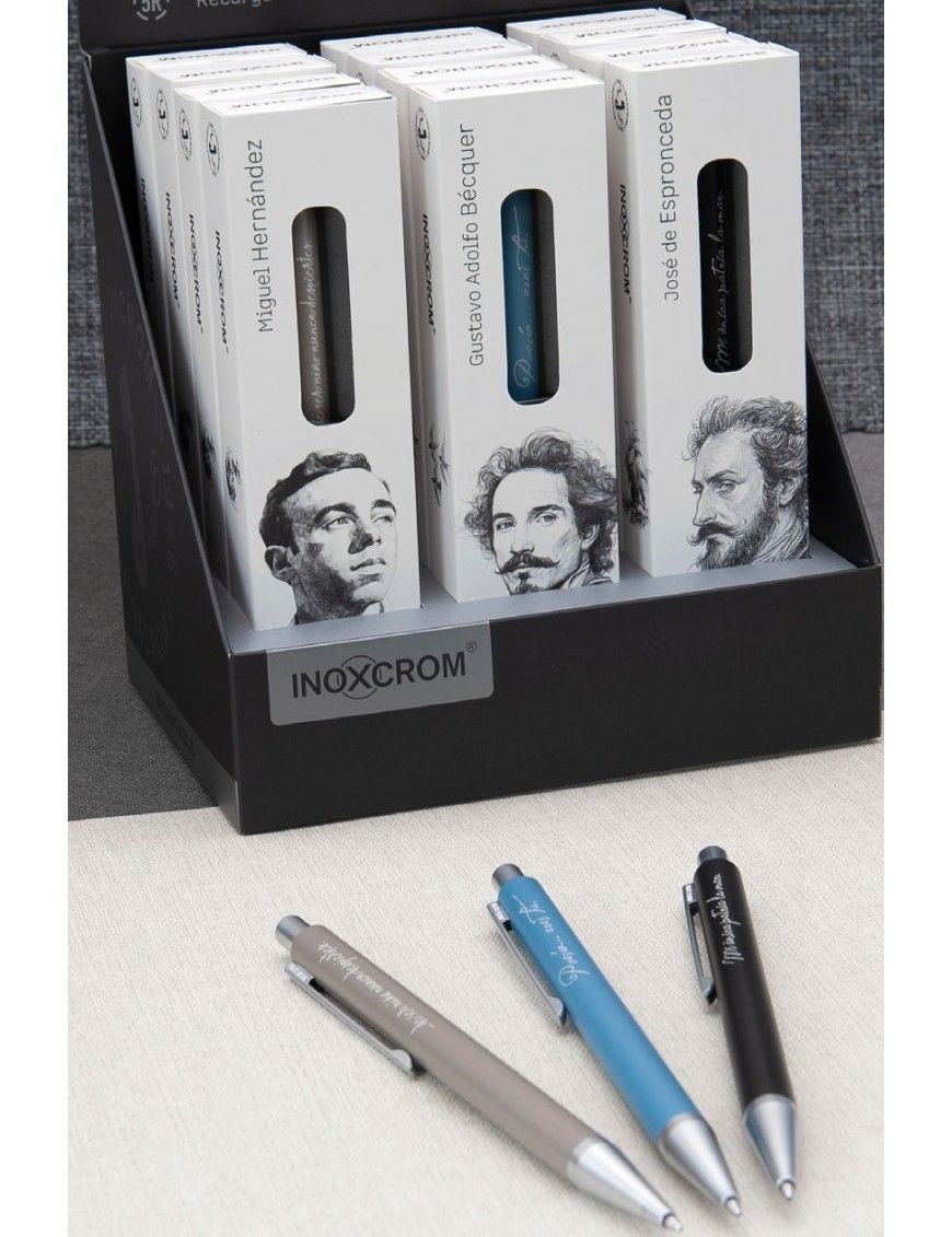 BOLIGRAFO INOXCRON D-12 BOOKS POETAS