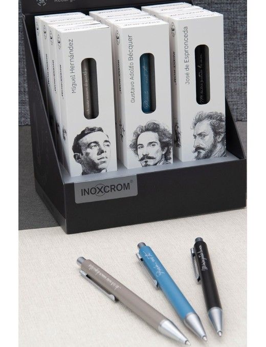 BOLIGRAFO INOXCRON D-12 BOOKS POETAS