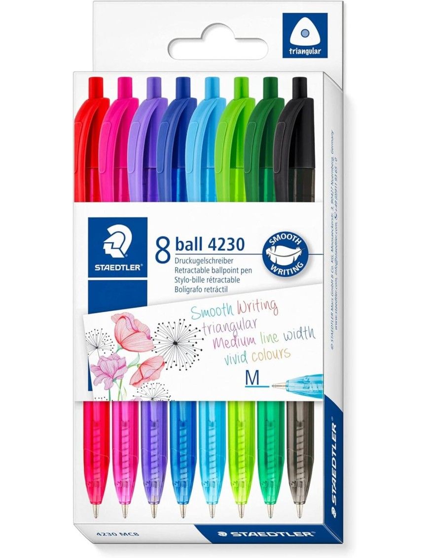 BOLIGRAFO STAEDTLER 4230 BOLSA DE 8 COLORES