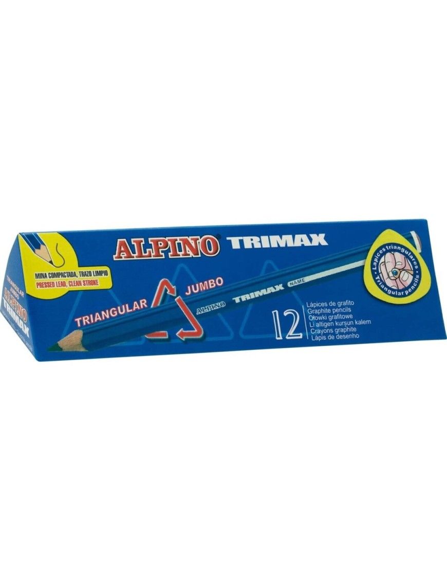 LAPICES ALPINO GRAFITO TRIANGULAR JUMBO C/12