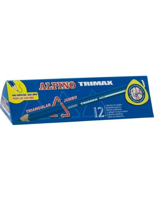LAPICES ALPINO GRAFITO TRIANGULAR JUMBO C/12