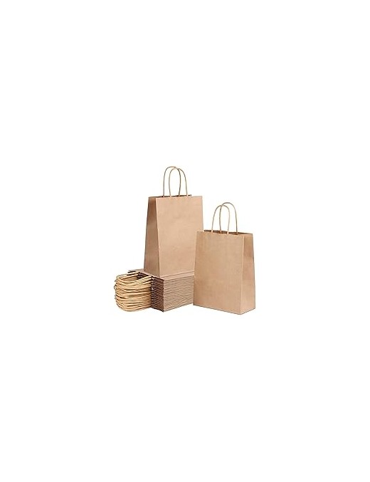 BOLSA KRAFT PLATA "XS" 18+8x24