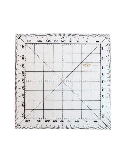 TRANSPORTADOR NAUTICO 15/360 CUADRADO DFH