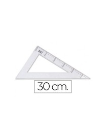 CARTABON 30CM SIN BISEL TRANSP