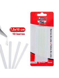 BLISTER 10 BARRAS SILICONA 7.5X100 FIXO