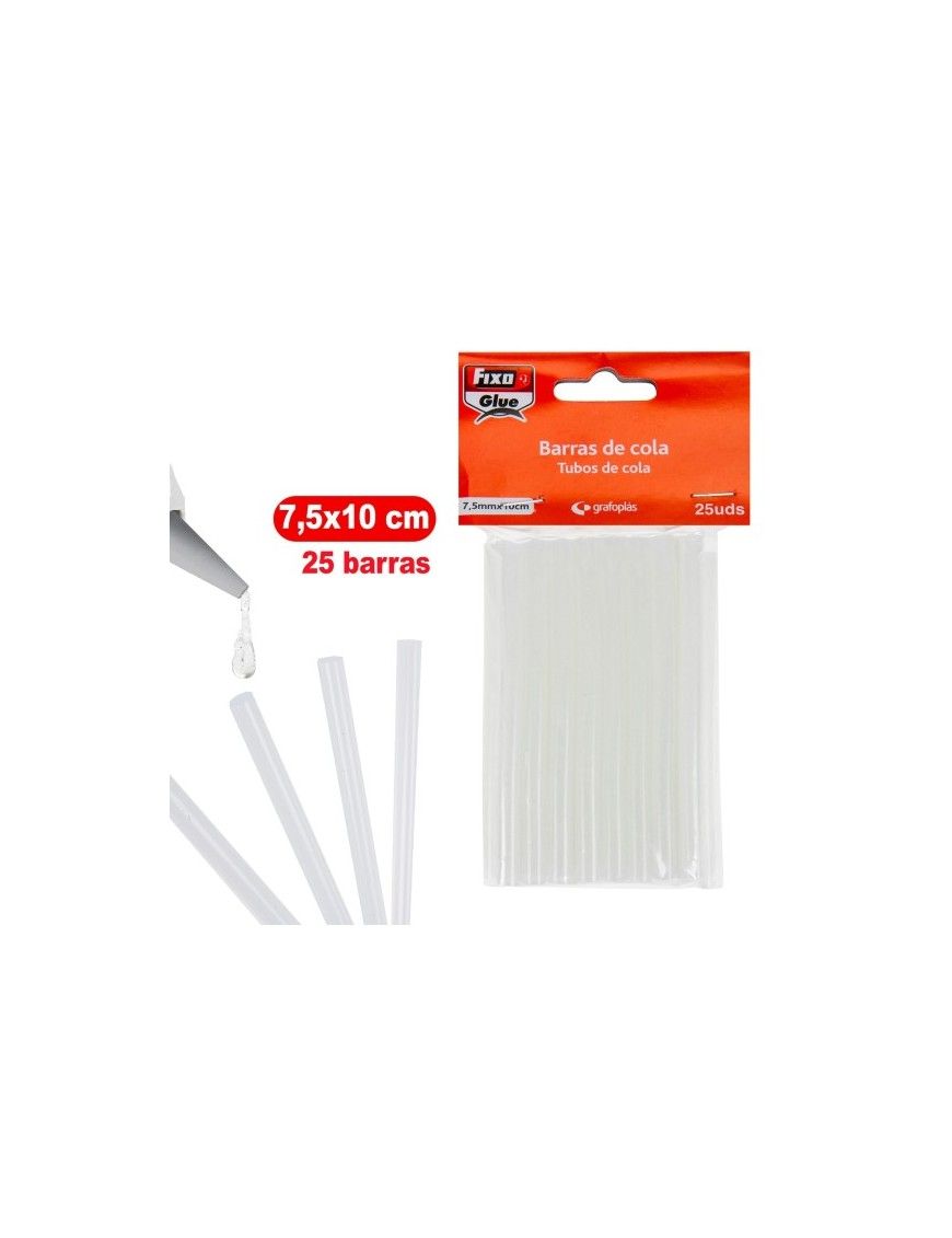 BOLSA 25 BARRAS SILICONA 7.5X100 FIXO