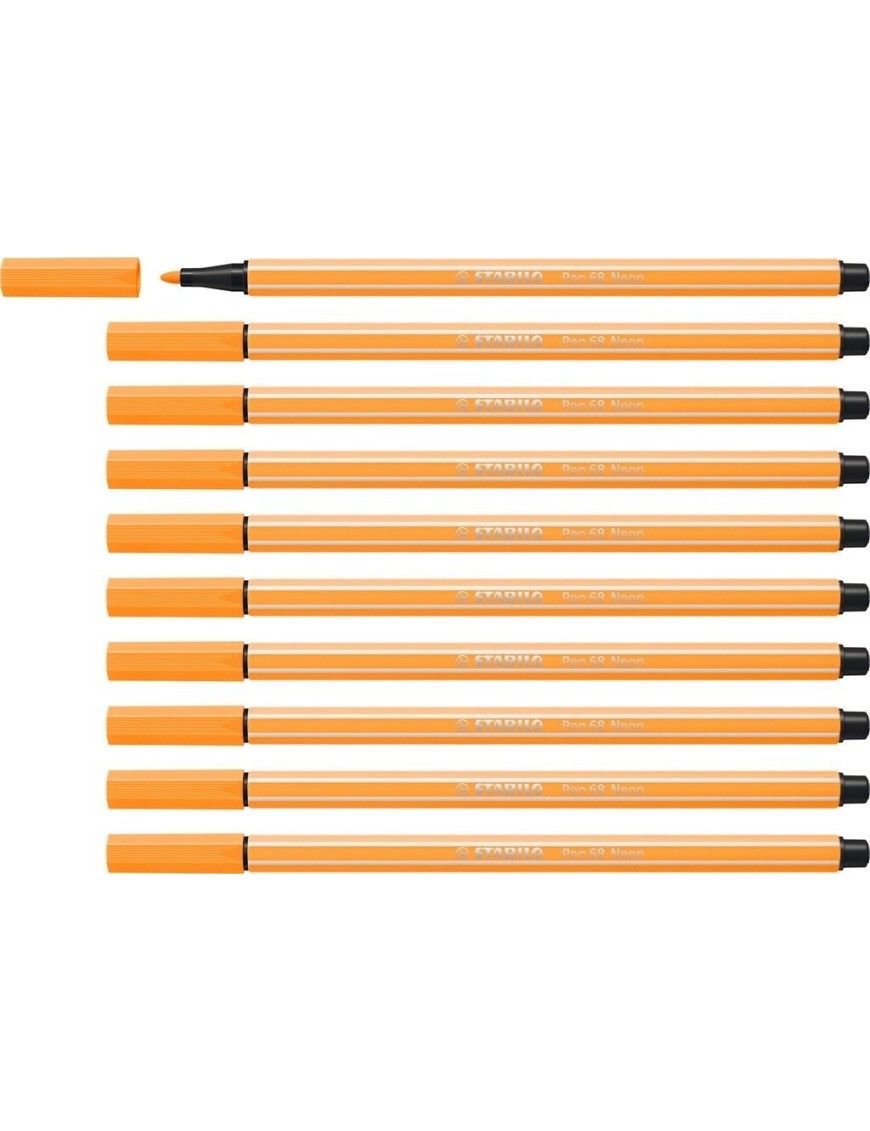 ROTULADOR STABILO POINT 68 FLUOR NARANJA