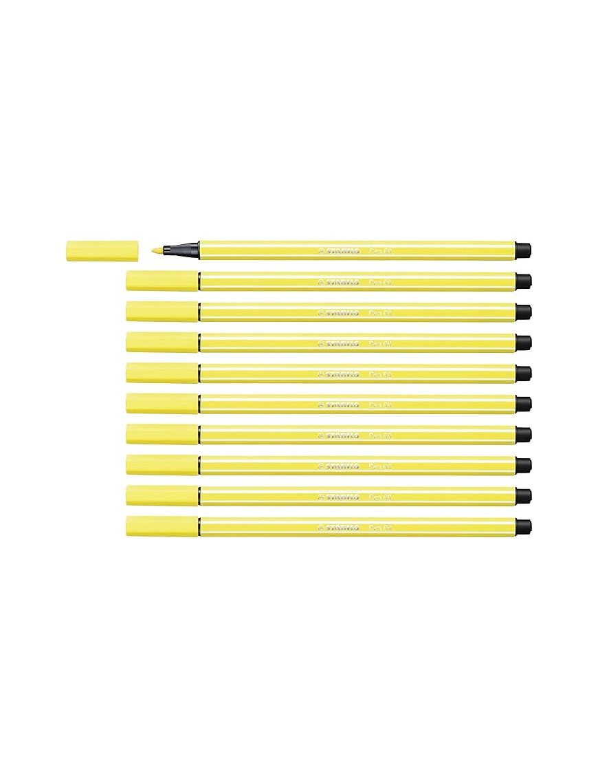 ROTULADOR STABILO POINT 68 AMARILLO LIMON
