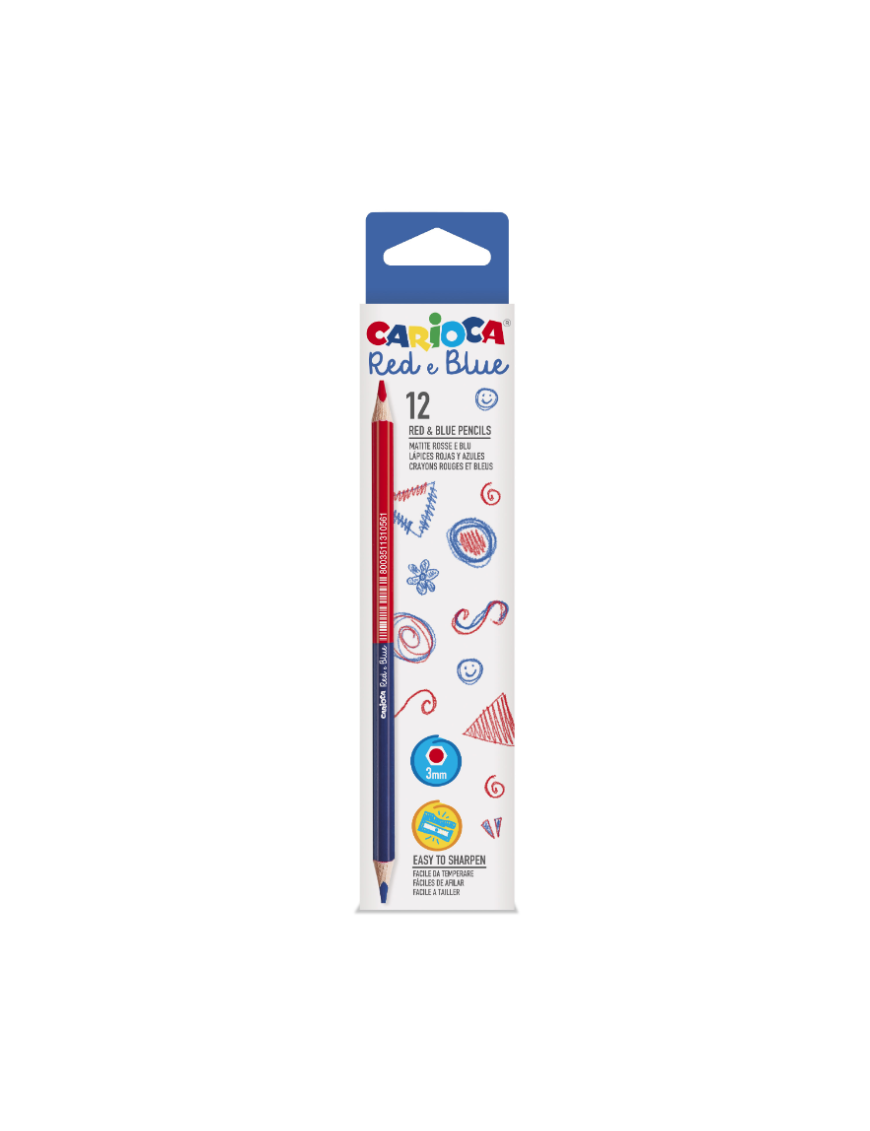 LAPICERO BICOLOR CARIOCA PACK 12