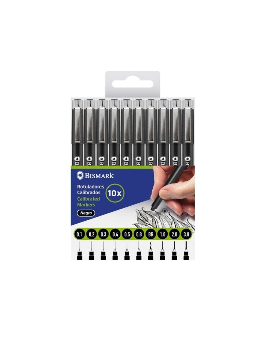 SET ROTULADOR CALIBRADO 10 UNIDADES