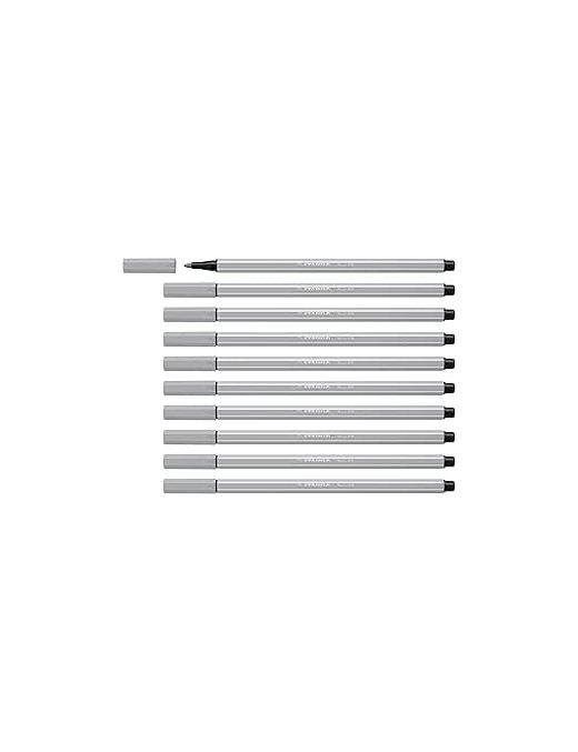 ROTULADOR STABILO POINT 68 GRIS MEDIO