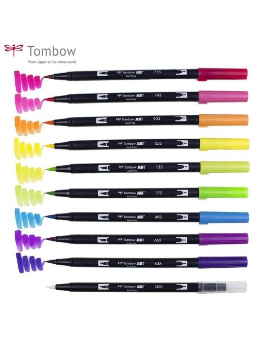 ROTULADOR TOMBOW PINCEL DOBLE PUNTA