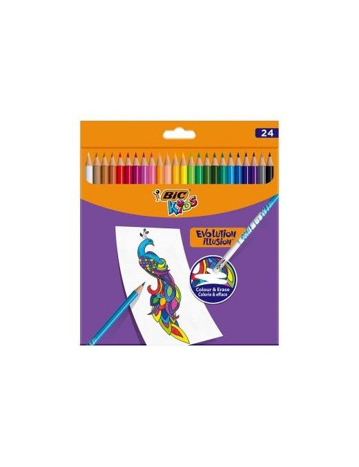 LAPICES DE COLORES BIC KIDS 24UDS EVOLUTION STRIP