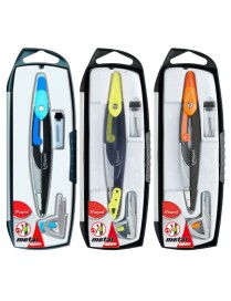 COMPAS ESTUCH 3 PIEZAS OPEN METAL MAPED