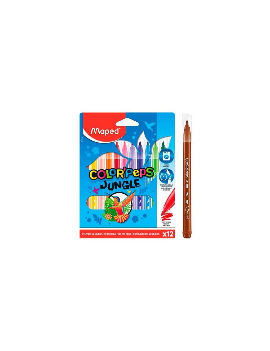 ROTULADOR MAPED JUNGLE 12 UDS