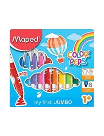 ROTULADORES CLOLOR PEPS JUMBO 12 MAPED