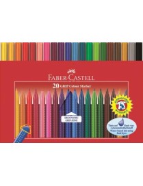 CAJA ROTULADOR FABER GRIP 20