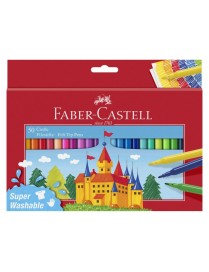 EST CARTON ROTULADOR FABER ROJO 50
