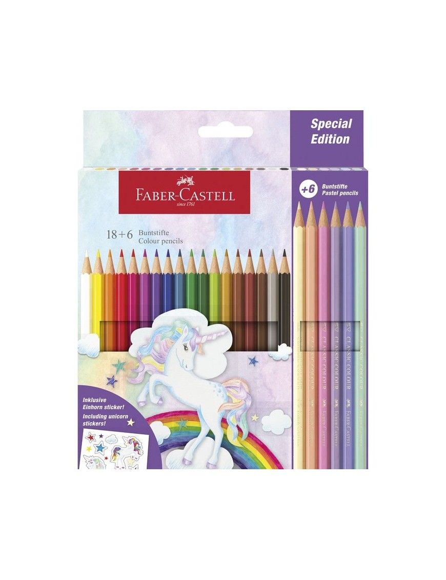 EST. CARTÓN 18+6 LAP. COLORES. ED. UNICORNIO