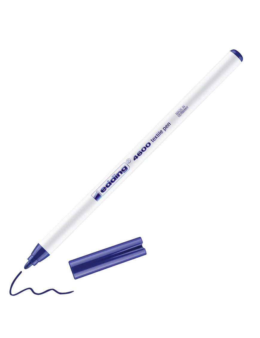 ROTULADOR EDDING 4600 AZUL TEXTIL