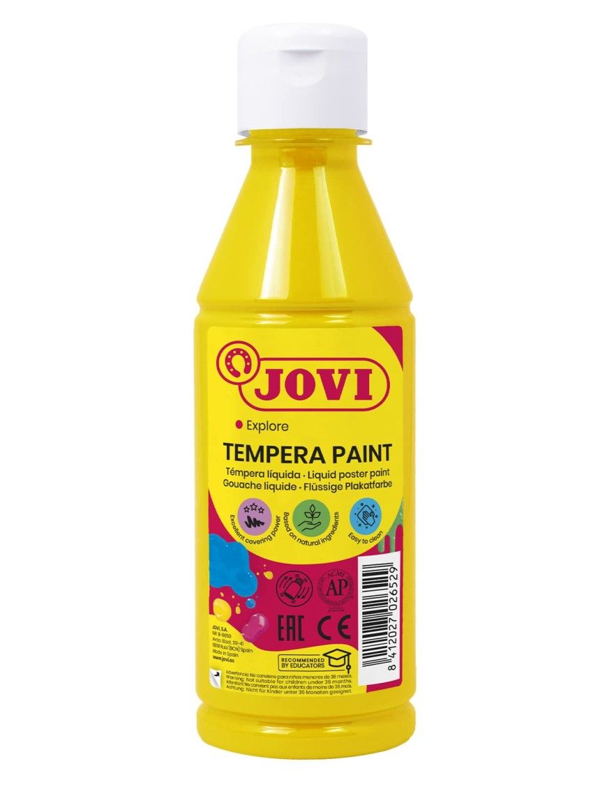 TEMPERA JOVI 250 ML AMARILLA
