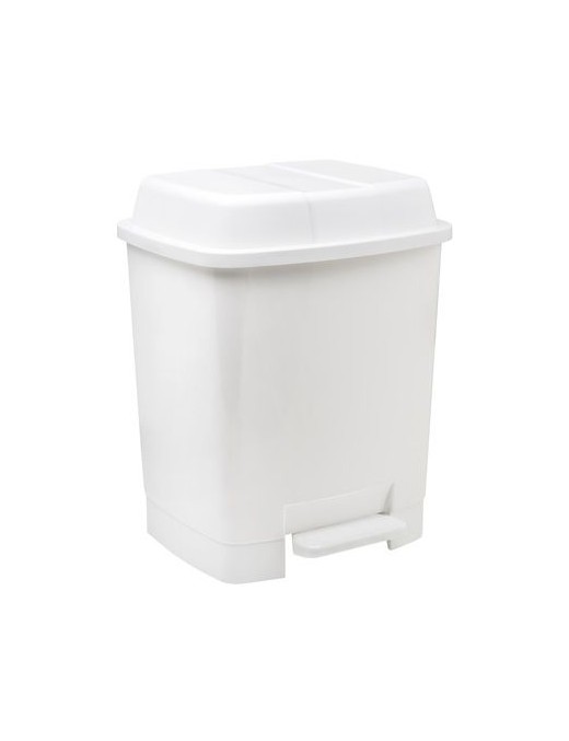 PAPELERA PEDAL 22 LITROS BLANCA