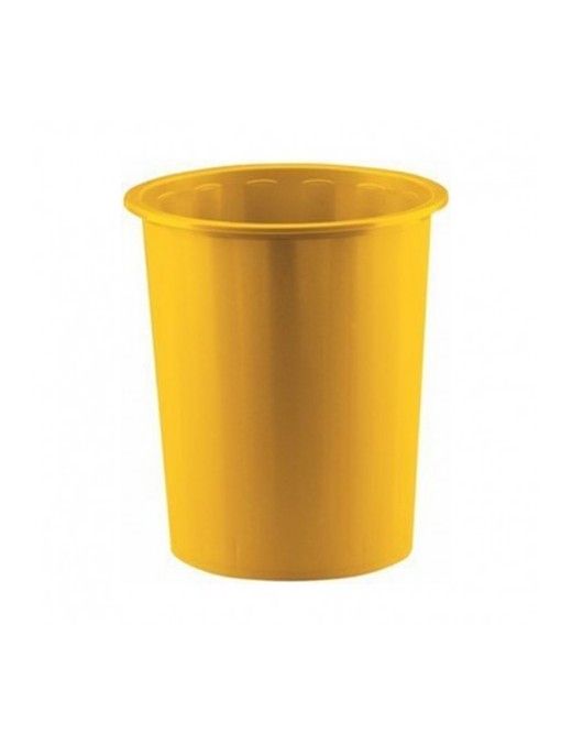 PAPELERA PLASTICO AMARILLA