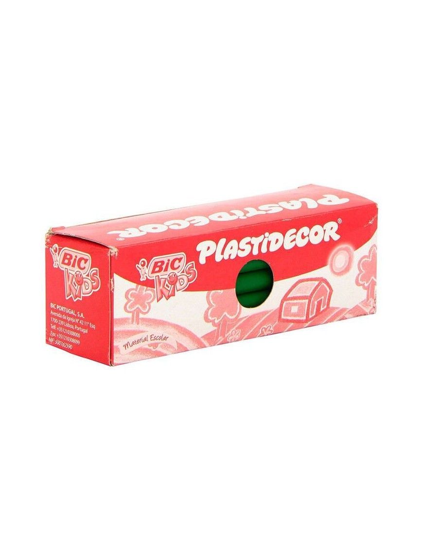 CAJA DE PLASTIDECOR UNICOLOR C/ 25 U. VERDE CLARO