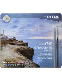 LYRA GRADUATE AQUARELL Est. metal 24 uds.