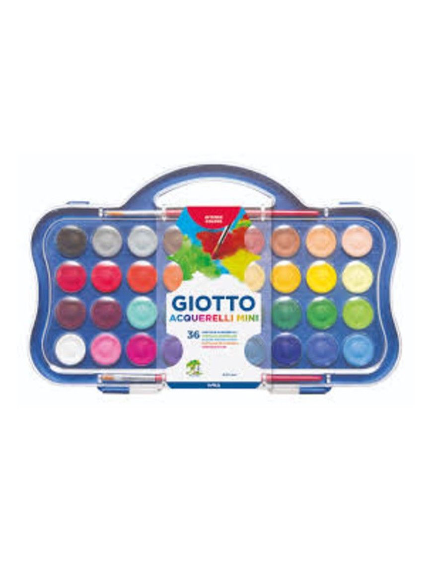 ESTUCHE 36 GIOTTO ACUARELAS 23 MM
