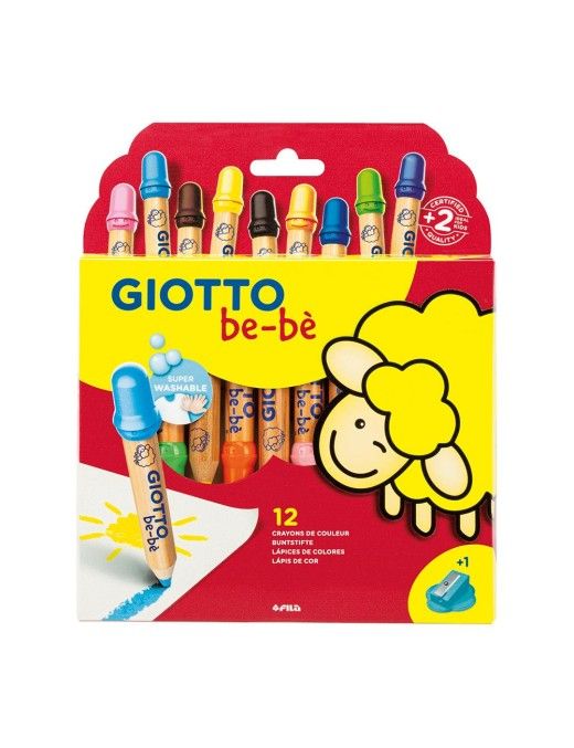GIOTTO BE-BE SUPER LAPICES 12+SACAPUNTAS