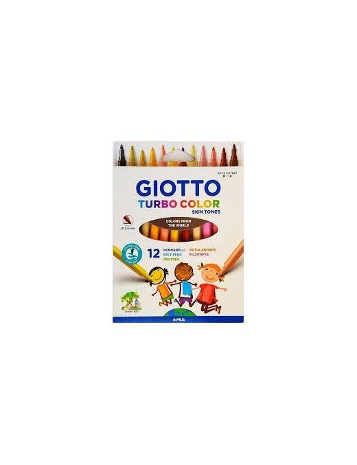 GIOTTO TURBO COLOR SKIN TONES 12 UNID.
