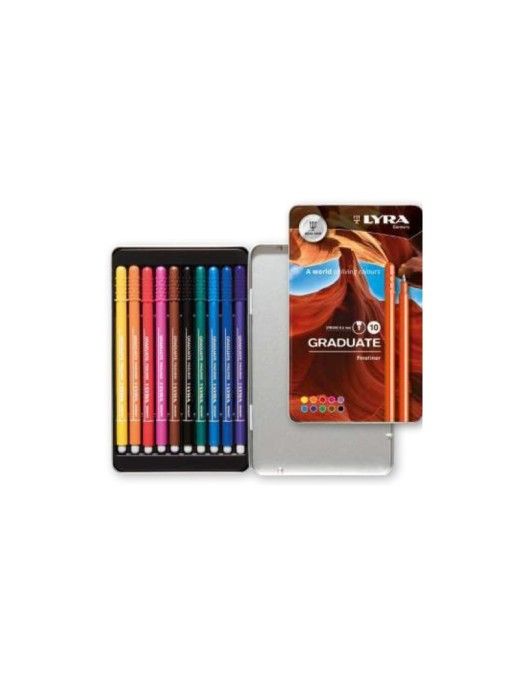 LYRA GRADUATTE FINELINER EST METAL 10 UDS